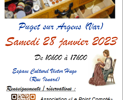 Puces des Couturières à Puget sur Argens ce samedi 28 janvier 2023